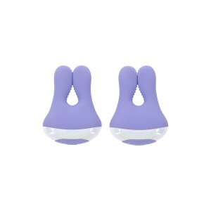 Evolved Playboy Nippelklemmen mit Vibration Lila