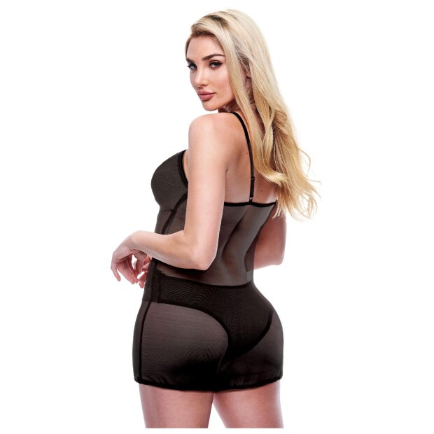 Baci Ensemble 2 pièces Nuisette et Culotte Noir M-L