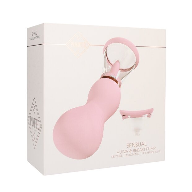 Sensual Rechargeable Vulva and Breast Pump Pink