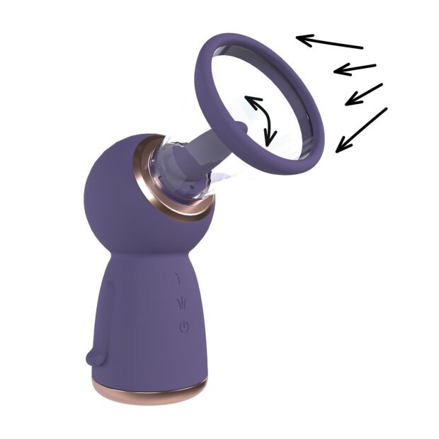 Exquisite Rechargeable Vulva and Breast Pump Purple