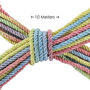 Ouch! Polyester Bondage Seil 10 m Regenbogen