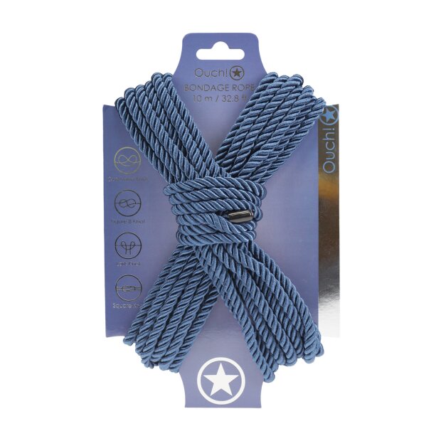 Ouch! Polyester Bondage Seil 10 m Dunkel Blau