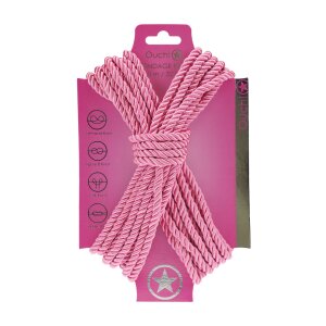 Ouch! Polyester Bondage Seil 10 m Rosa