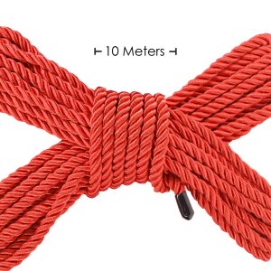 Ouch! Polyester Bondage Seil 10 m Rot