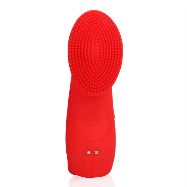 Loveline Textured Finger Vibrator Sunrise Red