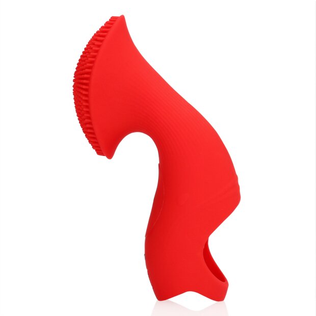 Loveline Textured Finger Vibrator Sunrise Red