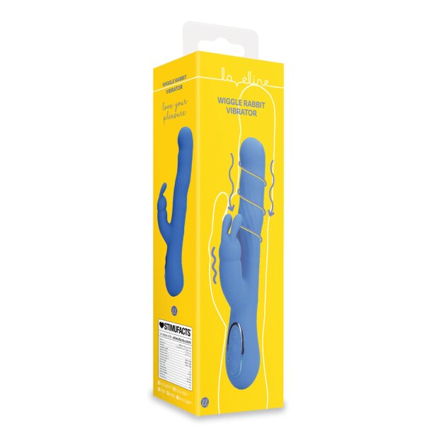 Loveline Wiggle Rabbit Vibrator Jetset Blue