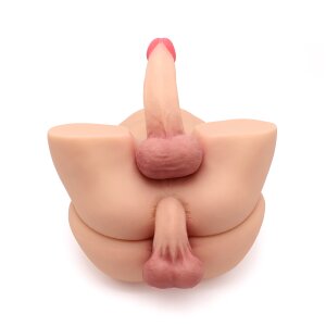 Kiotos Masturbator Penis in Ass & Dildo Beige 6,5 kg