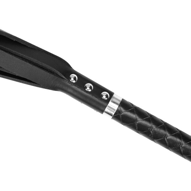 Rise Long Flogger with Hard Ends Black