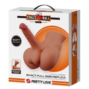 Crazy Bull Ryhne ass and penis masturbator beige
