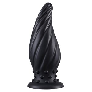 DarkSil Plug Spiral Pik S 12.5 x 5.2 cm Black