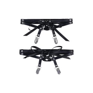 Sportsheets Jarreti&egrave;res &agrave; lacets Noir...