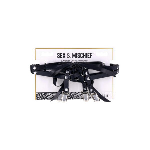 Sportsheets Lace Up Garter Straps Black One Size