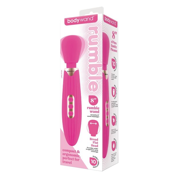 Bodywand Rumble Wand 8 Inch Hot Pink