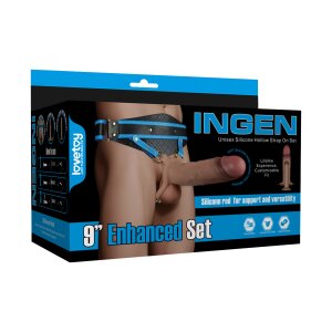 LoveToy Ingen Strap-On mit hohlem Dildo Beige 17,5 cm...