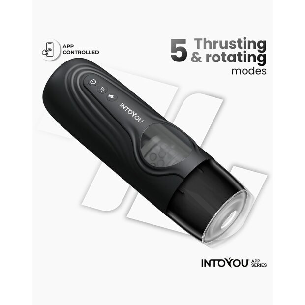 IY Egor Thrusting & Rotating Masturbator App-Controlled Black