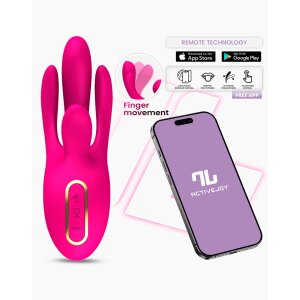 IY Derek Vibrator with Finger Motion and App Control Pink...