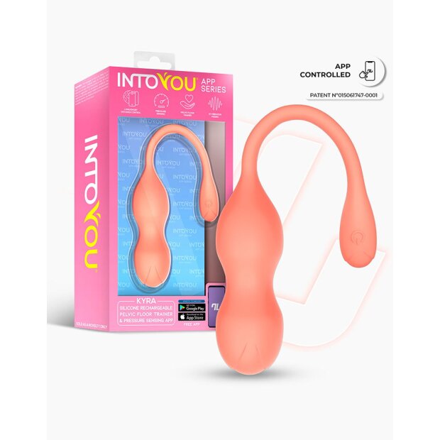 IY Kyra Beckenbodentrainer mit App-Steuerung Orange Ø 3 cm