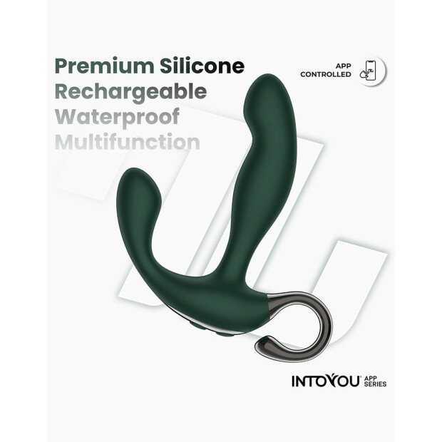 IY Greeny Prostata Massager mit Vibration und App-Steuerung Grün Ø 2,5 cm
