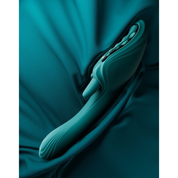 Zalo Ares G-Spot Rabbit Vibrator App Control 24,6 cm Green