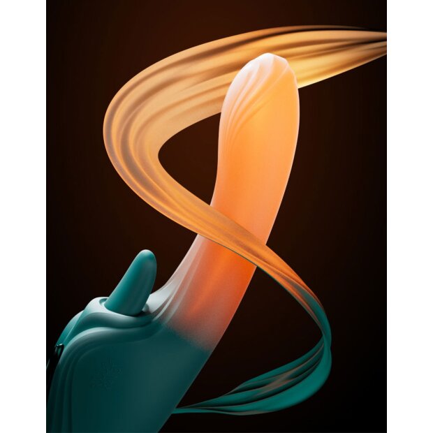 Zalo Ares G-Spot Rabbit Vibrator App Control 24,6 cm Green