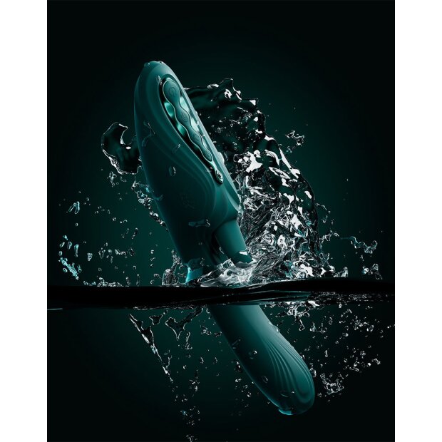 Zalo Ares G-Spot Rabbit Vibrator App Control 24,6 cm Green