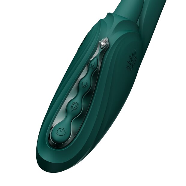 Zalo Ares G-Spot Rabbit Vibrator App Control 24,6 cm Green