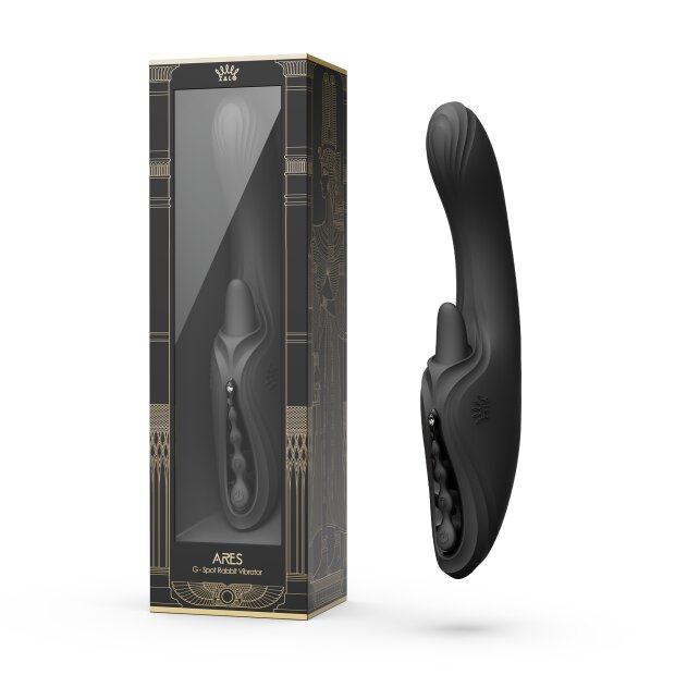 Vibromasseur Zalo Ares G-Spot Rabbit avec application de contrôle 24,6 cm noir