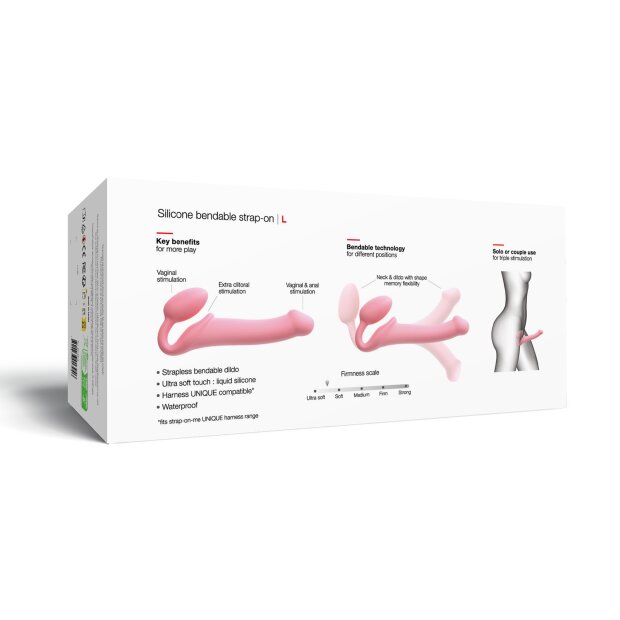 Strap-On-Me gode strap-on flexible rose 15,7 cm