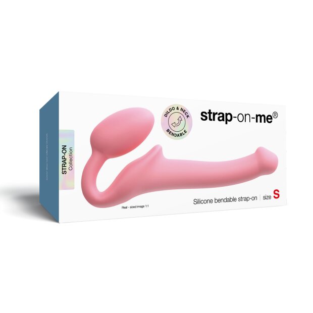 Strap-On-Me gode strap-on flexible rose 14,7 cm