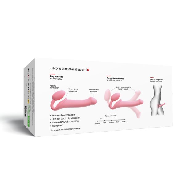 Strap-On-Me gode strap-on flexible rose 14,7 cm