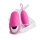 DORR Spot Duo Vibro-Ei mit Fernbedienung Pink 8,5 cm Ø 4,4 cm