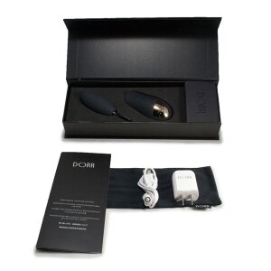 DORR Spot Duo Vibrating Egg with Remote Black 8.5 cm...