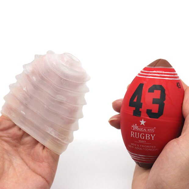 SuckMeToys Rugby Ball Wavy masturbation egg