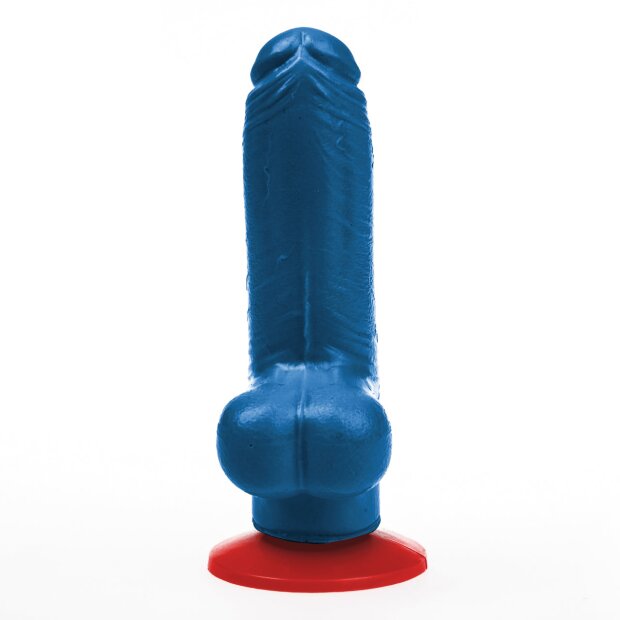 Fuck & Fist Tyr S Dildo Blau 16 cm Ø 4 cm