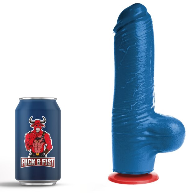 Fuck & Fist Tyr L Dildo Blau 23,5 cm Ø 6 cm