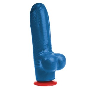 Fuck & Fist Tyr L Dildo Blau 23,5 cm Ø 6 cm