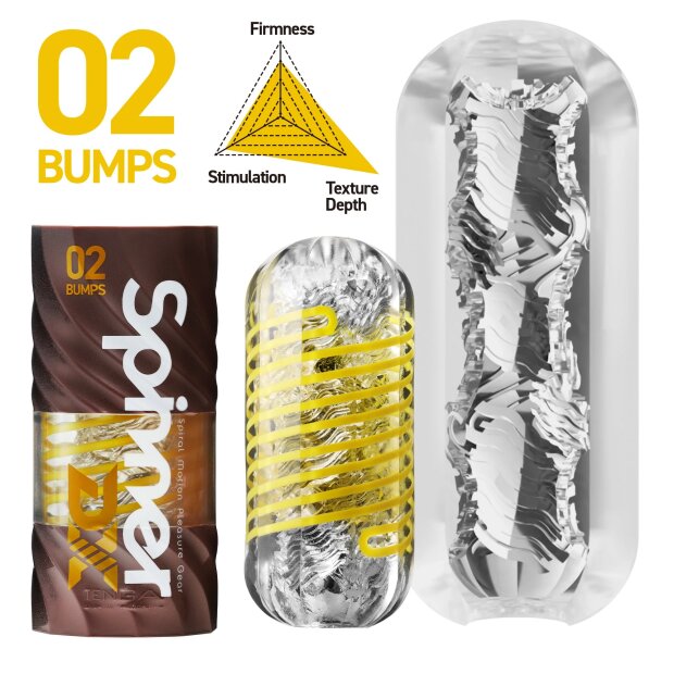 TENGA Spinner DX 02 Bumps Moules de poche