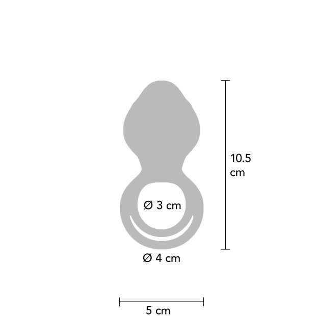 XOCOON Couples Slimline Vibratorring 11 cm Blau