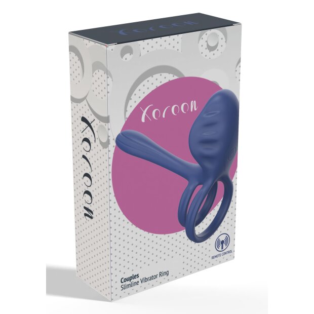XOCOON Couples Slimline Vibratorring 11 cm Blau