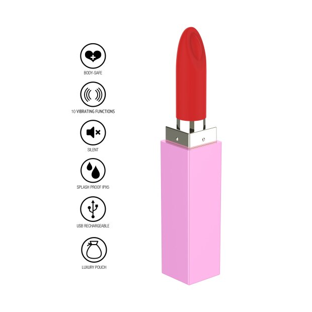 XOCOON Sealed With A Kiss Lipstick Vibe 11 cm Pink