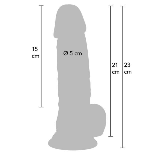 Hidden Desire Realistic Dildo PVC 23 cm Skin