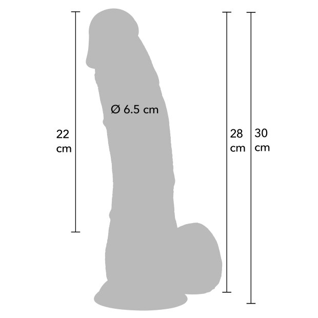 Hidden Desire Realistic Dildo PVC 30 cm Skin