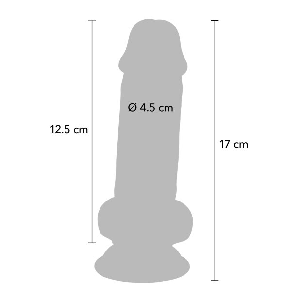 TOYJOY Deluxe Dual Density Thick Dildo 17 cm ø 4,5 cm Beige