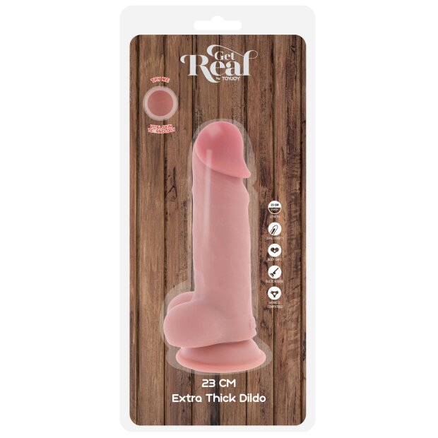 TOYJOY Deluxe Dual Density Dicker Dildo 23 cm ø 5,5 cm Beige