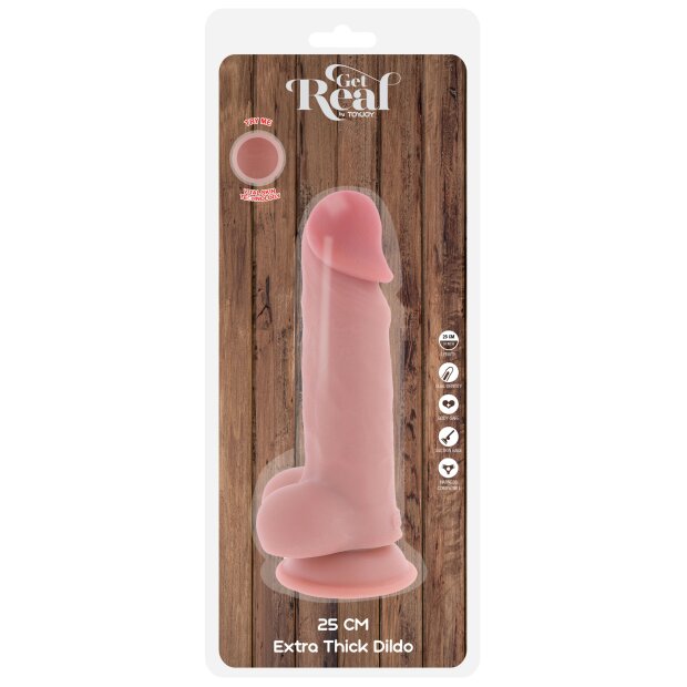 TOYJOY Deluxe Dual Density Dicker Dildo 25 cm ø 6 cm Beige
