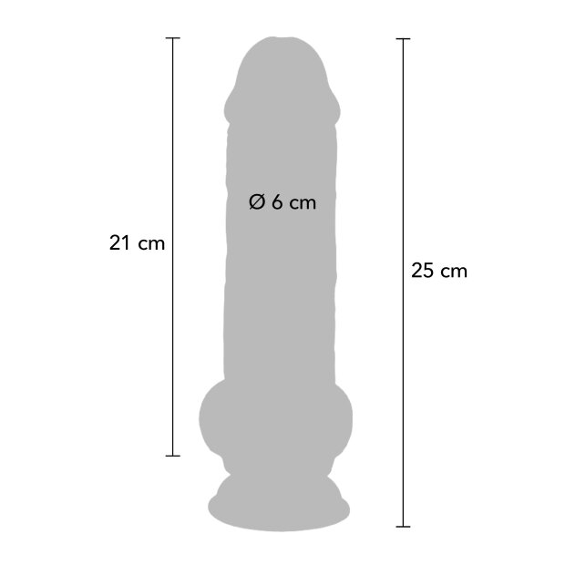 TOYJOY Deluxe Dual Density Dicker Dildo 25 cm ø 6 cm Beige