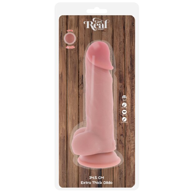 TOYJOY Deluxe Dual Density Dicker Dildo 34.5 cm ø 7,5 cm Beige