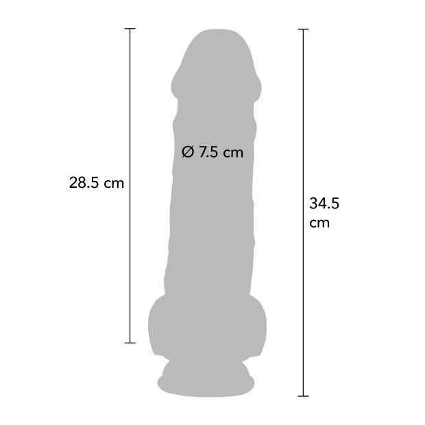 TOYJOY Deluxe Dual Density Dicker Dildo 34.5 cm ø 7,5 cm Beige