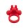 CalExotics The Matador Anneau Pénien Vibrant Rechargeable Rouge Ø 3,8 cm